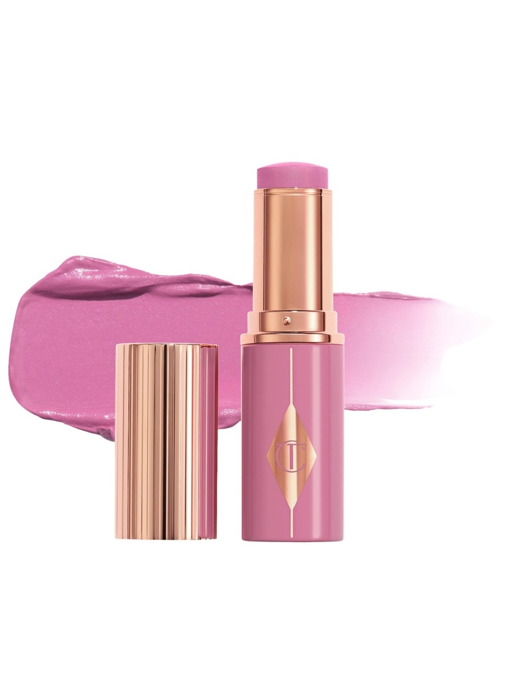 Charlotte Tilbury Unreal Lip & Cheek Glow Blush Stick — Pretty Glow NEW IN BOX✨